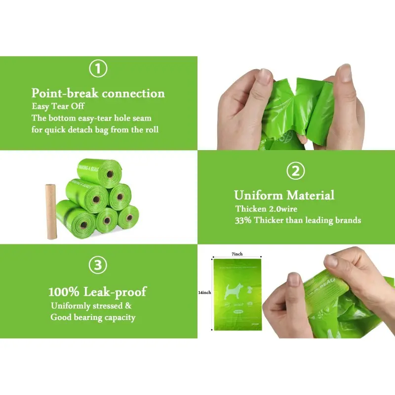 Value Pack Pet Waste Bag with Easy-Tear Perforations 200 Counts (OEMODM Available) (4).jpg