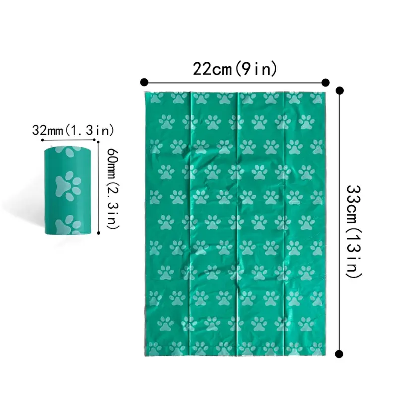 Popular Dog Wast Bags with Header Hanger Card 60 Counts(OEMODM Available) (3).jpg