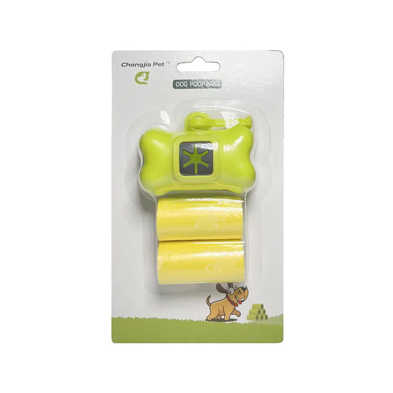 Dog Poop Bags with bone dispensers 40 Counts Blister Refill Pack.jpg